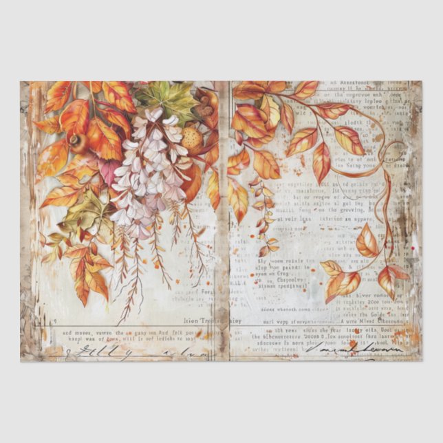 Papier Mousseline Découpage Thanksgiving (Recto)