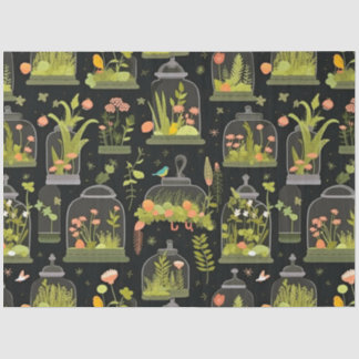 Papier Mousseline Découpage Tissu Terrariums en papier Cloches Bell 