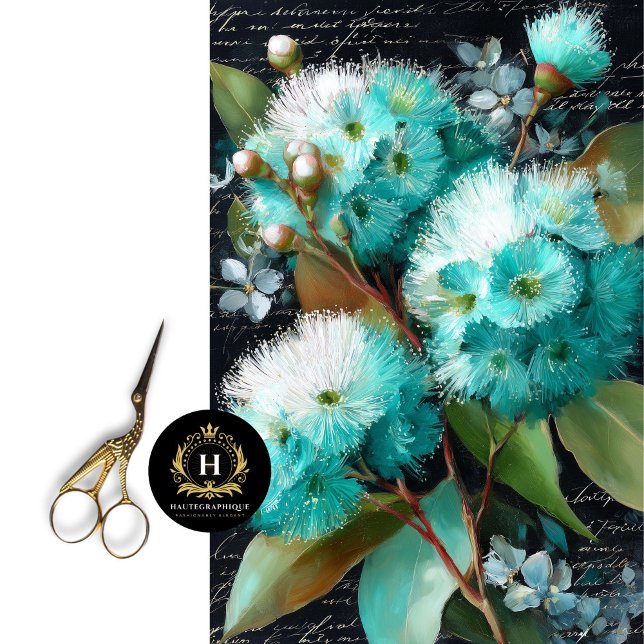 Papier Mousseline Découpage turquoise de la noix (Créateur téléchargé)