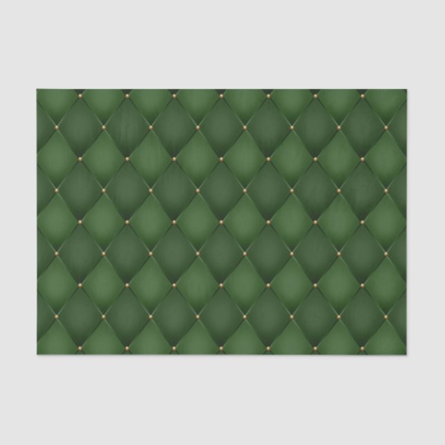 Papier Mousseline Découpage vert émeraude Diamond Arlequin (Recto)