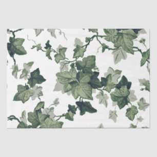 Papier Mousseline Découpage Vignes et Feuilles verts