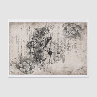 Papier Mousseline Decoupage vintage