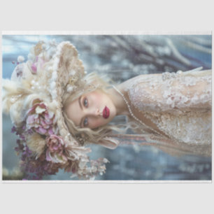 Papier Mousseline Découpage vintage à l'effigie du français