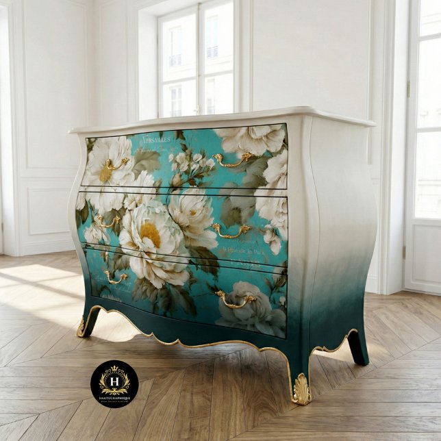 Papier Mousseline Découpage vintage de fleurs rustiques (Créateur téléchargé)