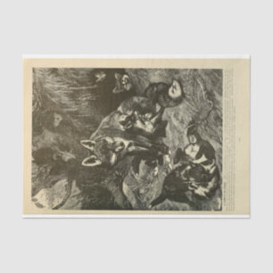 Papier Mousseline Découpage Vintage de l'éphémère de Mama Fox