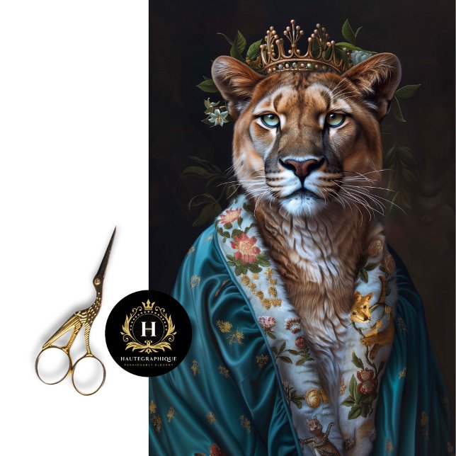 Papier Mousseline Découpage vintage Floral King Cougar (Créateur téléchargé)