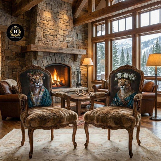 Papier Mousseline Découpage vintage Floral Reine Cougar (Créateur téléchargé)