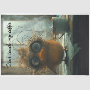 Papier Mousseline Découpage Wackadoodle Ne touchez pas à mon café Bi