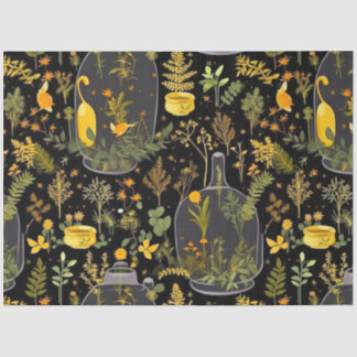 Papier Mousseline Découpage Whimsical Tissu En Verre Terrariums