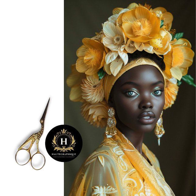 Papier Mousseline Découpe de Casque de Fleur de Tournesol Doré (Créateur téléchargé)