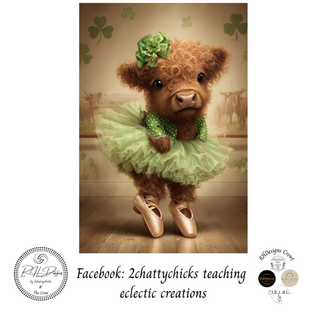 Papier Mousseline Découpe Highland St. Patrick Ballerine (Créateur téléchargé)
