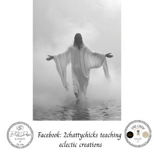 Papier Mousseline Découpe Jésus Je suis le Chemin, la Vérité, la Lum