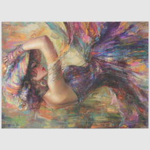 Papier Mousseline Dédoupage Whimsical Vibrant Danseuse