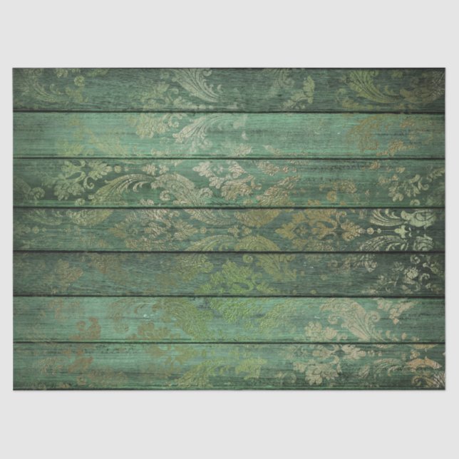 Papier Mousseline Défilement de l'or sur la page Découpage du bois v (Recto)