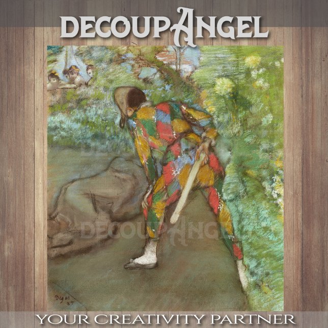 Papier Mousseline Degas - Découpage Arlequin (Créateur téléchargé)