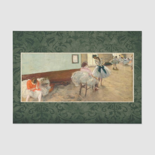 Papier Mousseline Dégazez "la leçon de danse " (Recto)