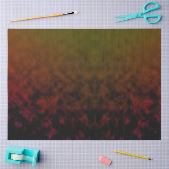 Papier Mousseline Dégradé Ambre (Artisanat)