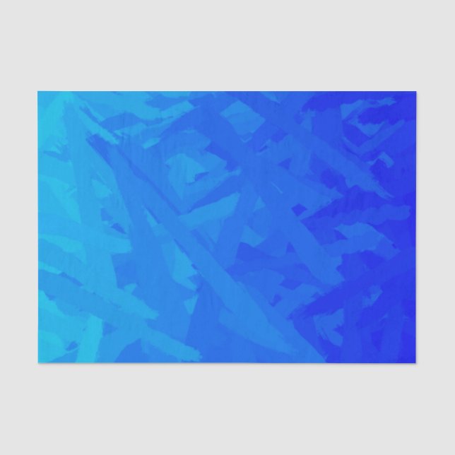 Papier Mousseline Dégradé bleu Abstrait  (Recto)