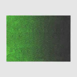 Papier Mousseline Dégradé de Parties scintillant verte et noire