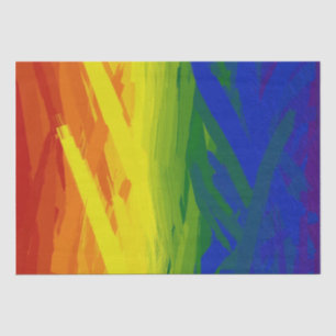 Papier Mousseline Dégradé des flammes arc-en-ciel