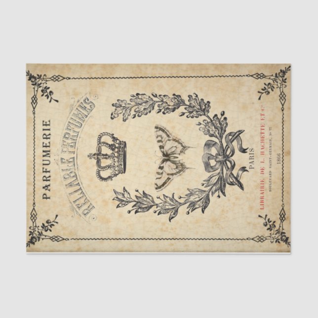 Papier Mousseline Demi-couronne française (Recto)