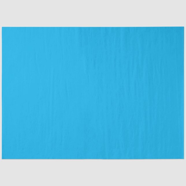 Papier Mousseline Denim Blue, Fountain Blue, Jellfish, (Recto)