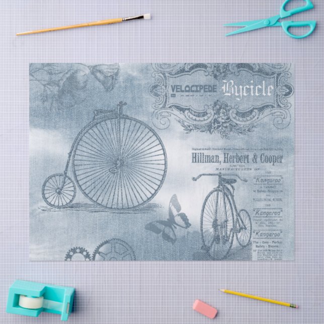 Papier Mousseline Denim Steampunk (Artisanat)