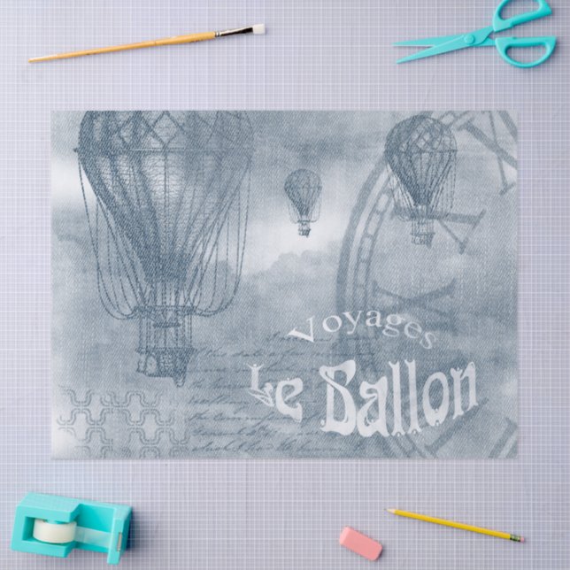 Papier Mousseline Denim Steampunk (Artisanat)