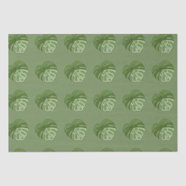 Papier Mousseline Denim vert (Recto)