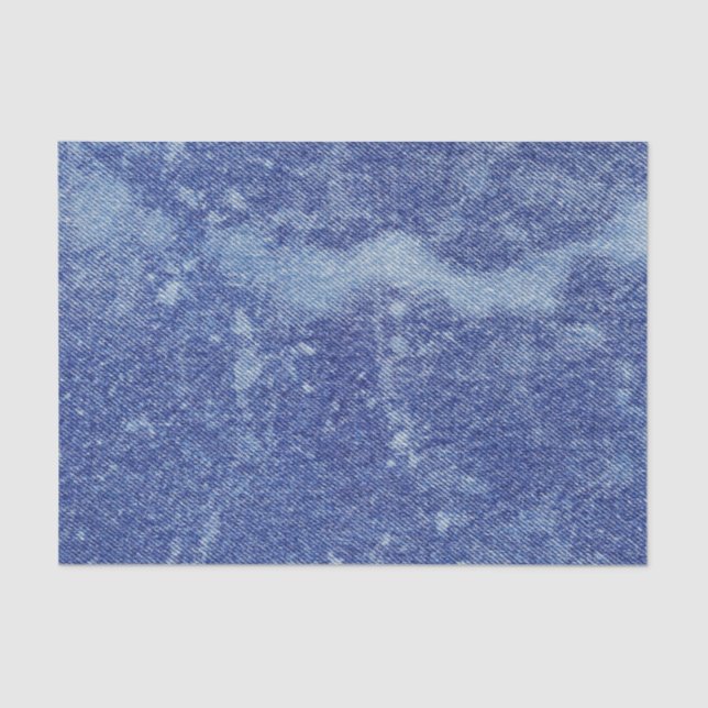 Papier Mousseline Dénim Washed Design #12 @ Emporio Moffa (Recto)