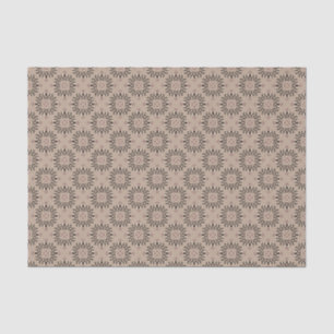 Papier Mousseline Dentelle de ligree occidental Taupe noir Tissu