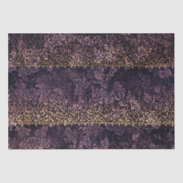 Papier Mousseline Dentelle gothique Découpage (Recto)