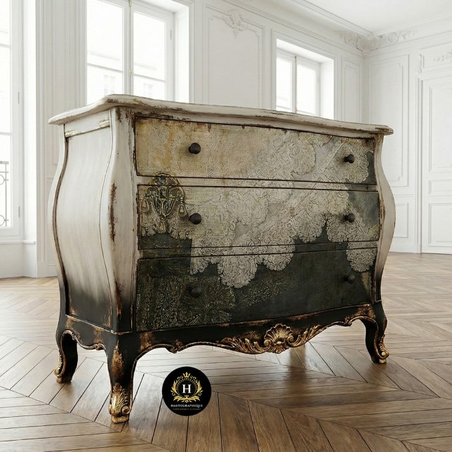 Papier Mousseline Dentelle gris vintage déprimée (Créateur téléchargé)