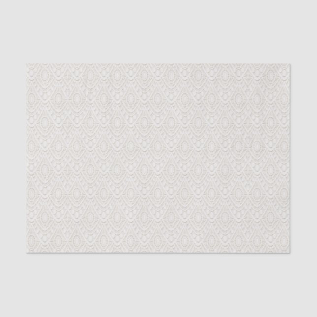 Papier Mousseline Dentelle Mariage blanche (Recto)