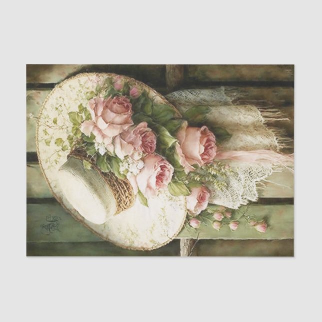 Papier Mousseline Dentelle tatouée (Recto)