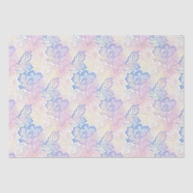 Papier Mousseline Dentselle Pastel Élégante (Recto)
