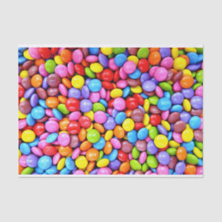 Papier Mousseline Des bonbons colorés personnalisent la photo