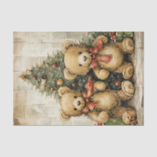 Papier Mousseline Des Nounours de Noël horriblement adorables