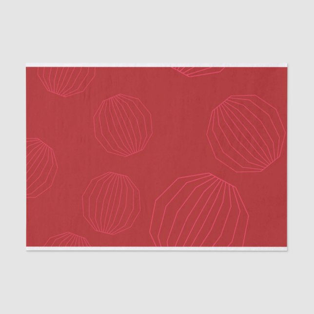 Papier Mousseline Des ornements de Noël simples, modernes et fluides (Recto)