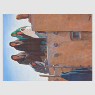 Papier Mousseline Des regards de la maison par Maynard Dixon