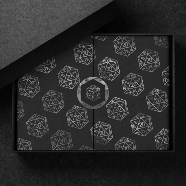 Papier Mousseline Dés RPG | Joueur de rôle Retro Old School Tablett (Créateur téléchargé)