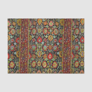 Papier Mousseline Design coloré de tapis orientaux