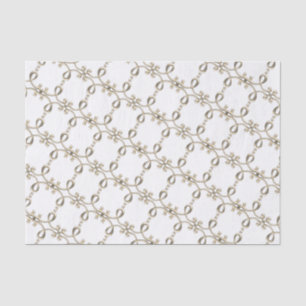 Papier Mousseline Design de boucle métallique en or complexe du XVII