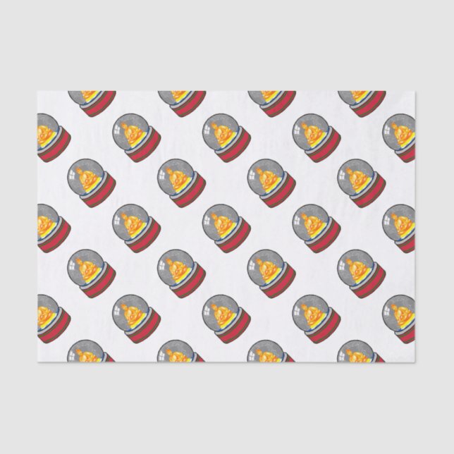 Papier Mousseline Design de Noël zen (Recto)