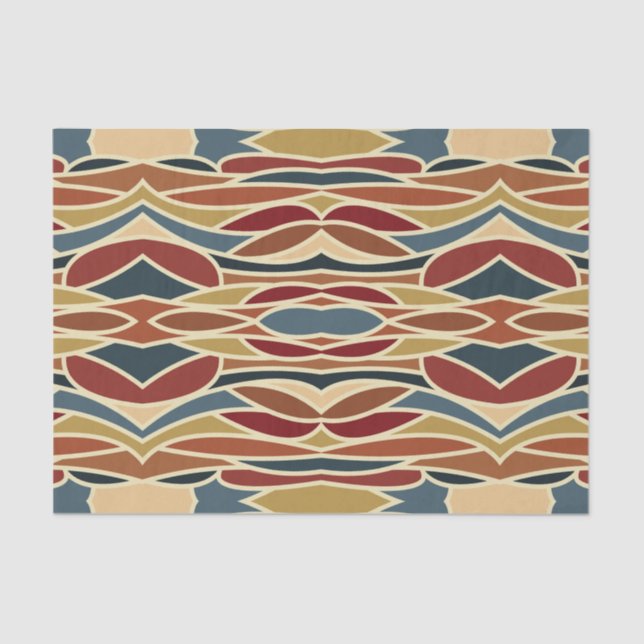 Papier Mousseline Design de style en verre transparent opaque géomét (Recto)