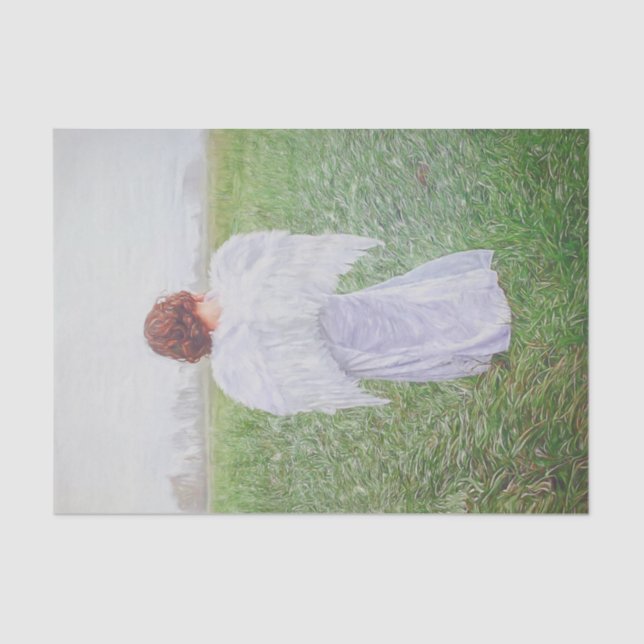 Papier Mousseline Design élégant Angel Art (Recto)