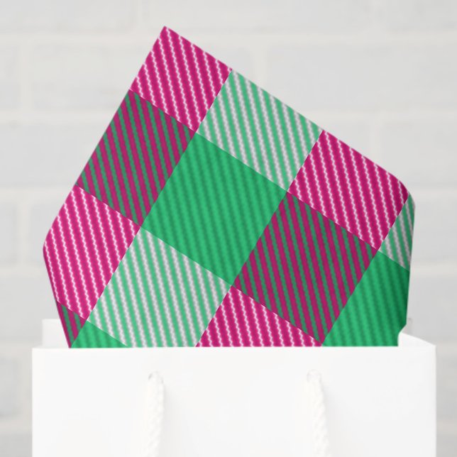 Papier Mousseline Design En vichy chèque rose (Créateur téléchargé)