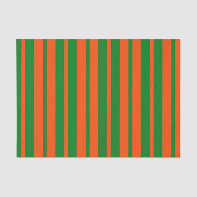 Papier Mousseline Design Motif Orange Green (Recto)