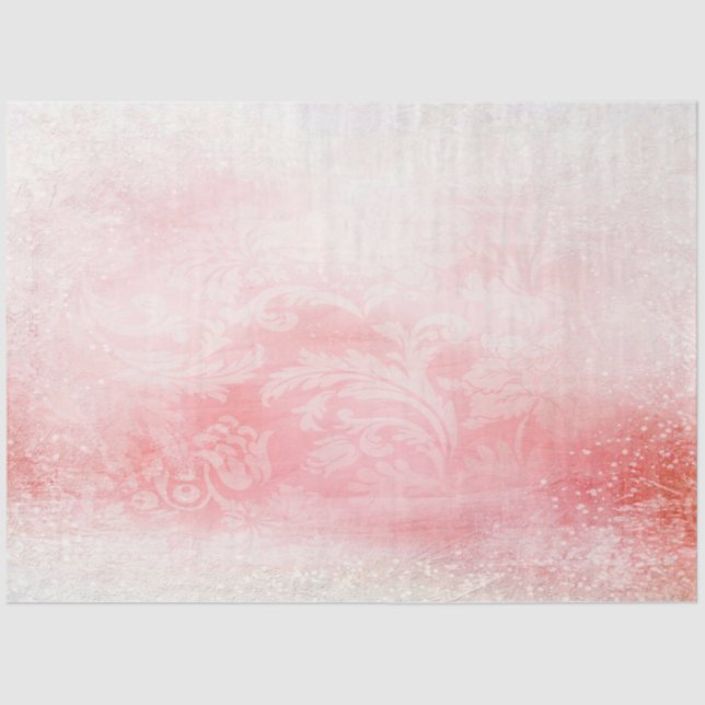 Papier Mousseline Design romantique série Rose 16 (Recto)