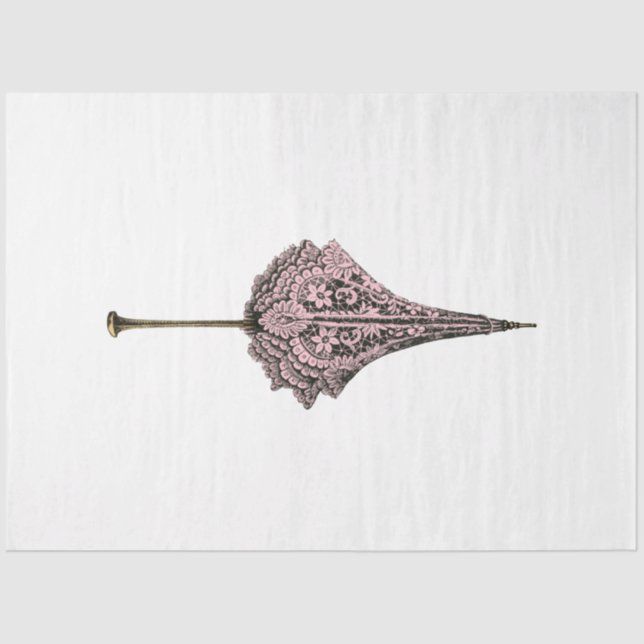 Papier Mousseline Design rose et or Steampunk Series 17 (Recto)